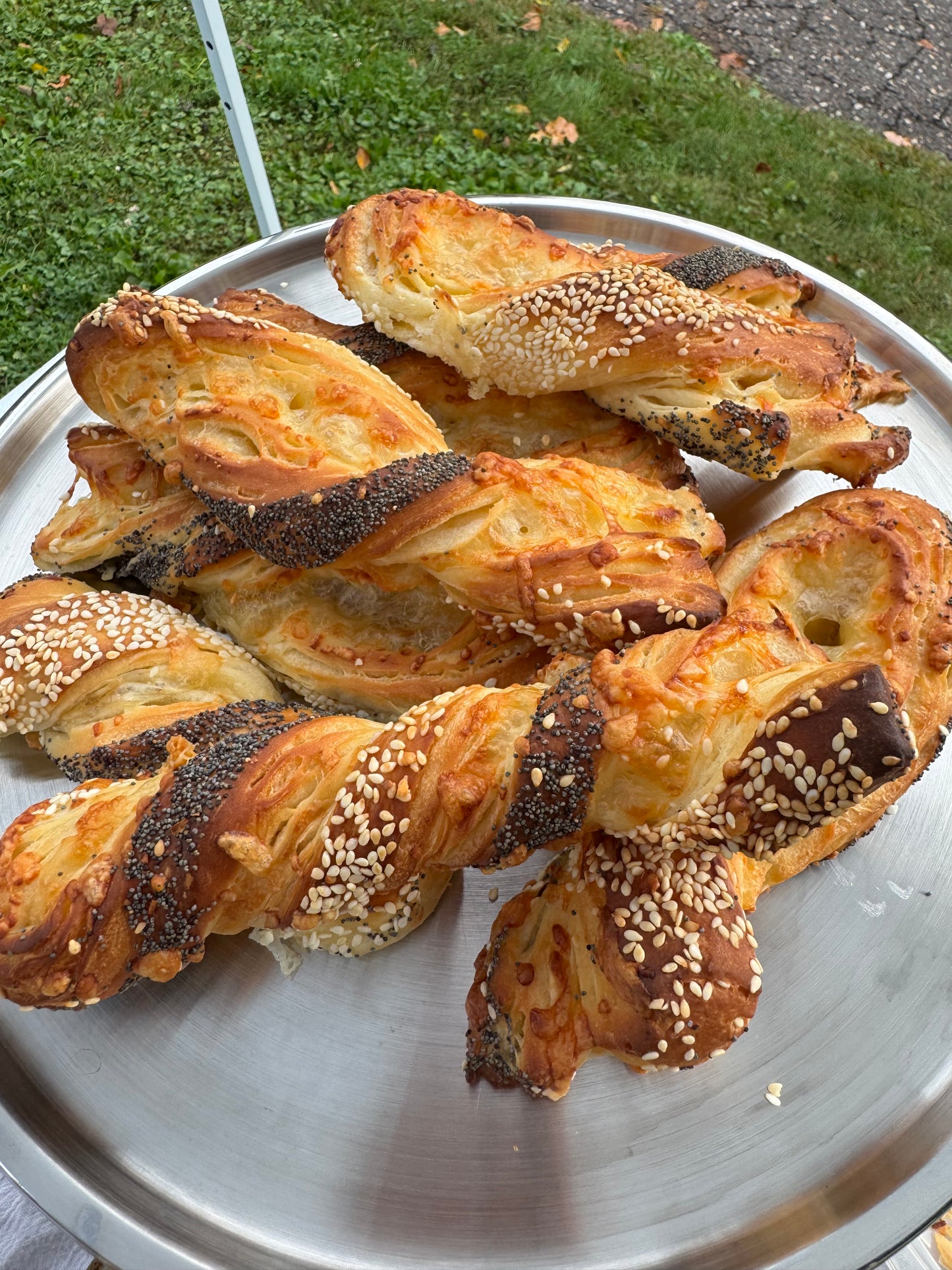 Seeded Gruyère and Swiss Danish Twists