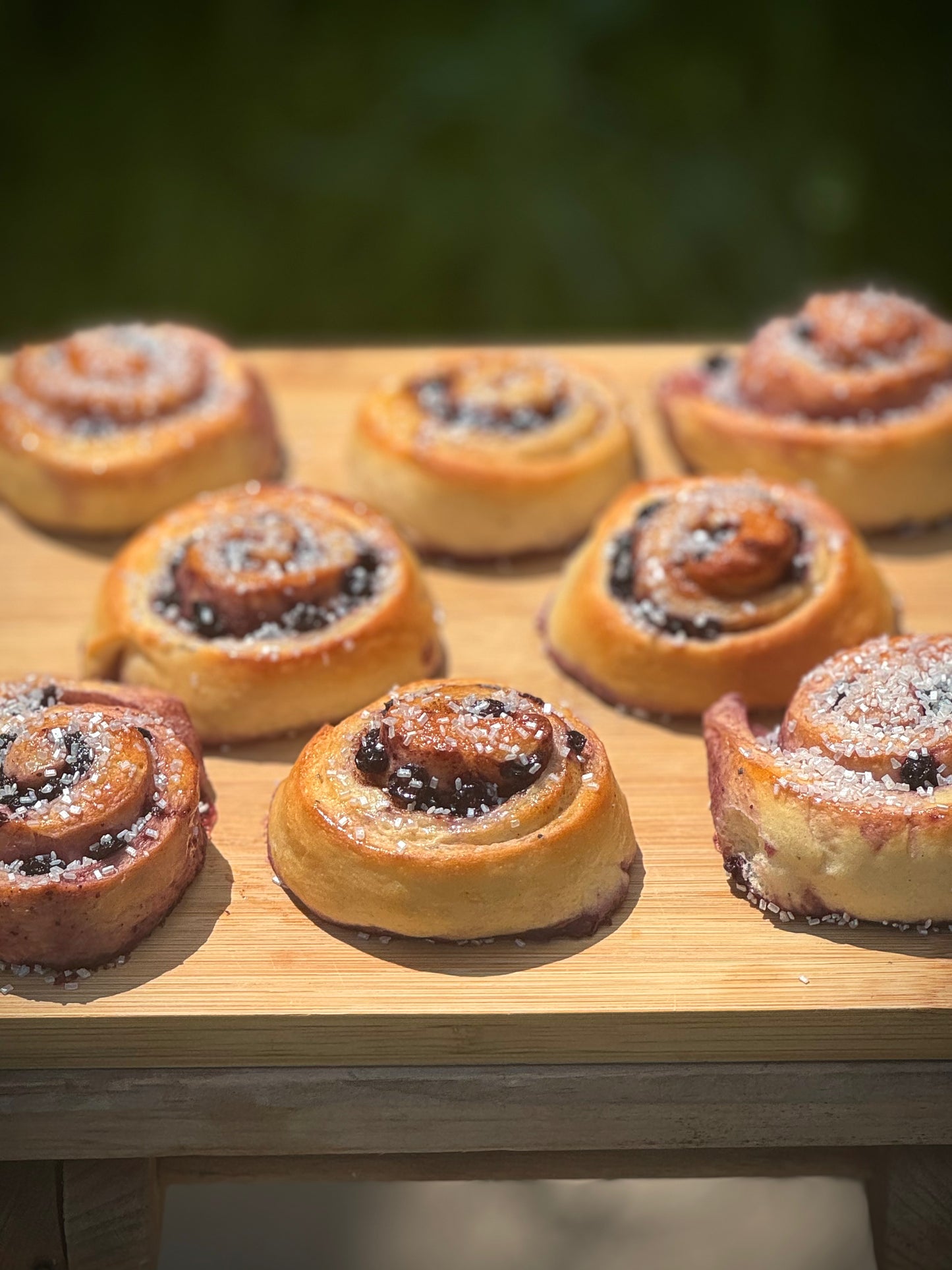 Wild Blueberry Sweet Buns (“Blåbærboller”)