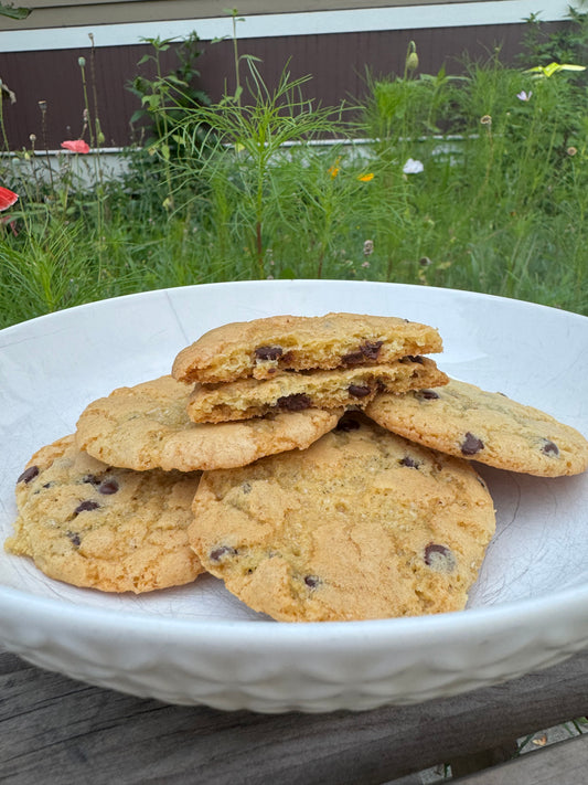 One Dozen Browned Butter Chocolate Chip Cookies